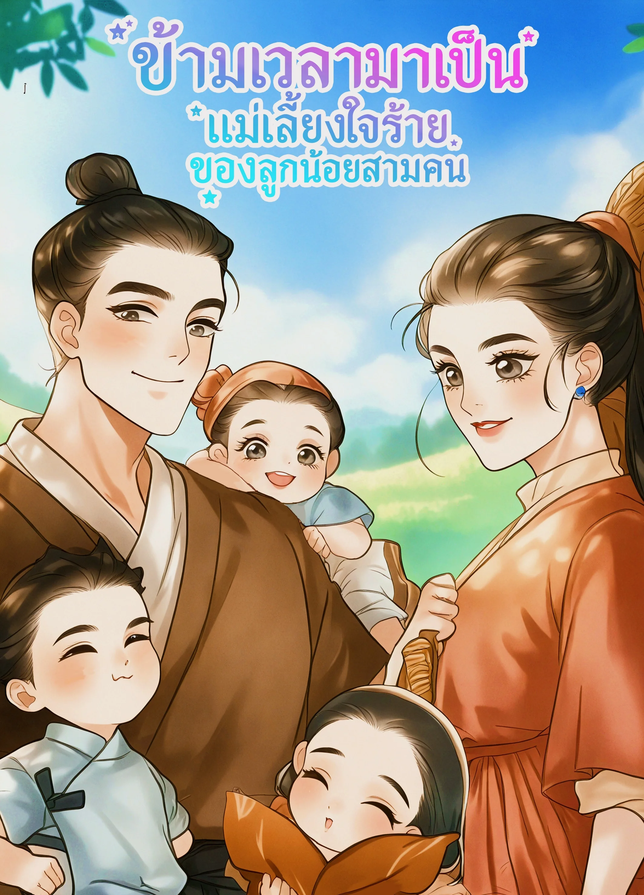 ข้ามเวลามาเป็นแม่เลี้ยงใจร้ายของลูกน้อยสามคน - นิยายแนะนำ